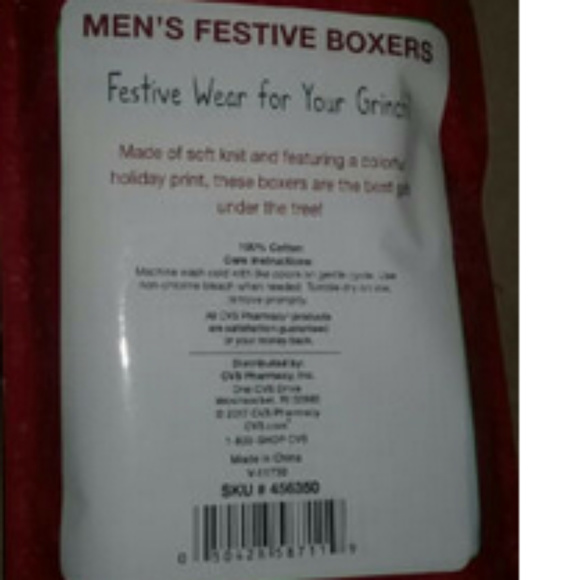 New Men's Festive L/XL Boxer Shorts - Picture 2 of 2